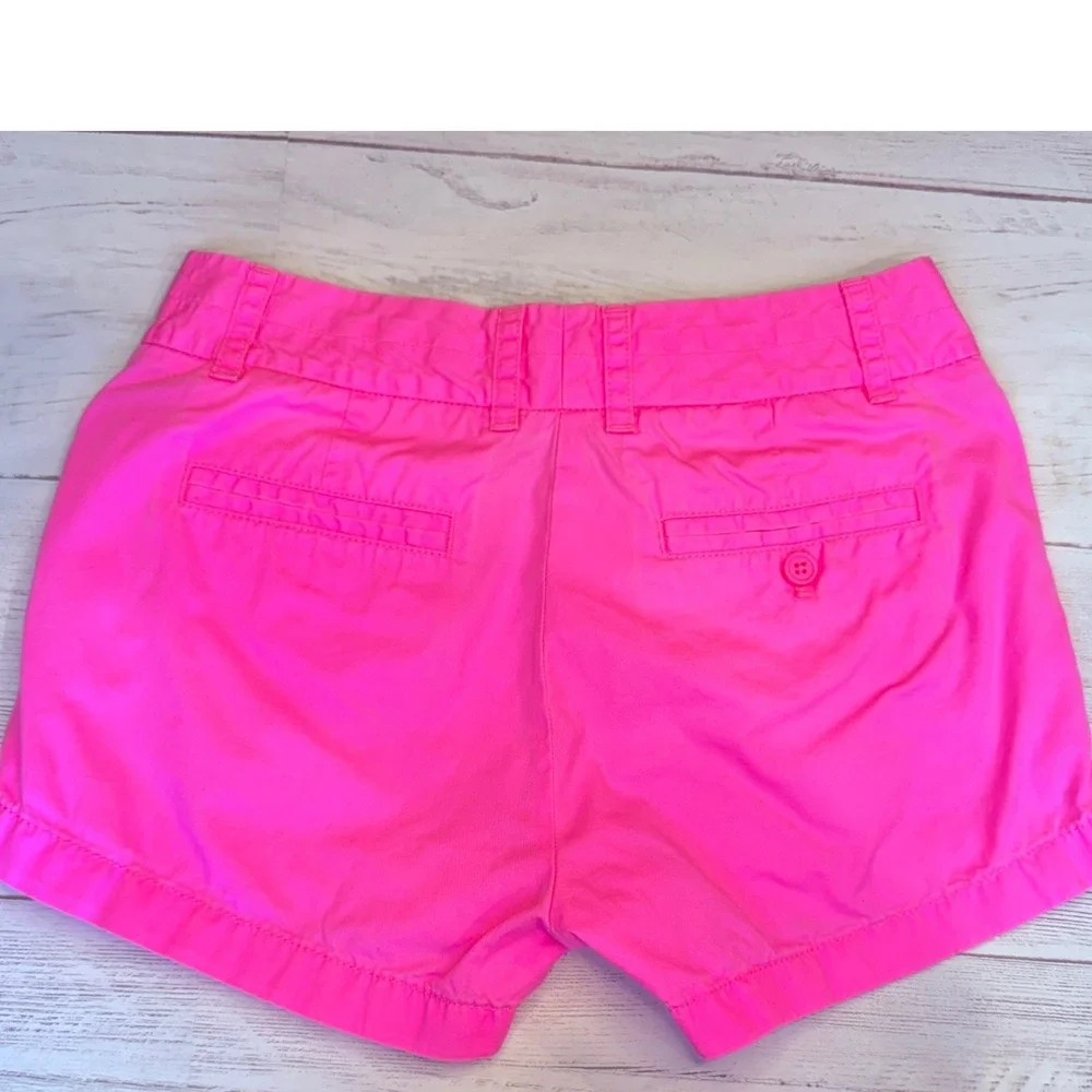 J‎ crew size 0 hot pink low rise chino mini women shorts y2k barbie preppy